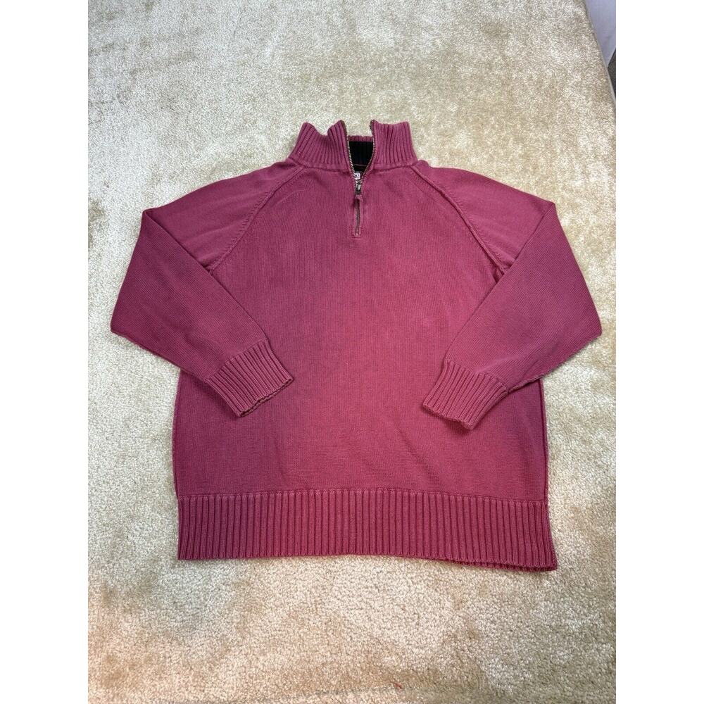 Duck Head Jeans Co. Men’s Size XL Red Pullover 1/4 Zip Sweater
